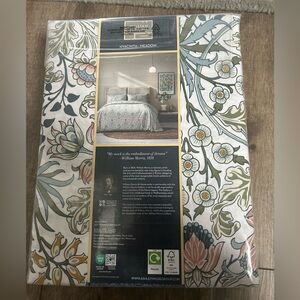 NEW William Morris Hyacinth Meadow 100% Cotton KING Duvet Cover Shams 3pc